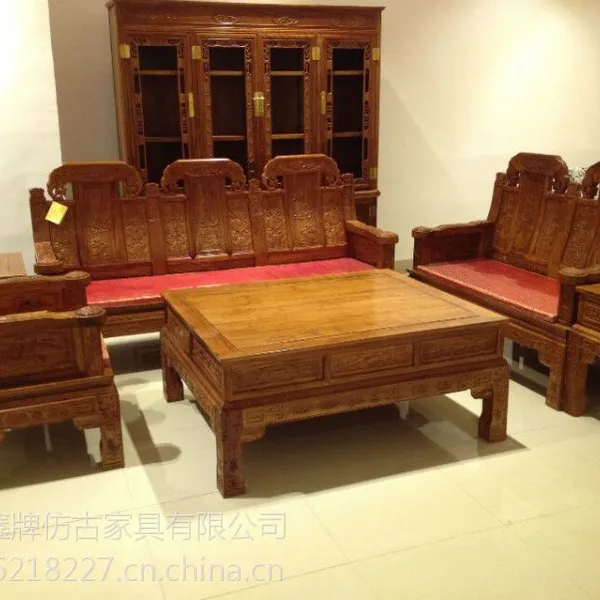 供应成都仿古博古架 明清书架 古典中堂家具 中式椅子沙发仿古家具