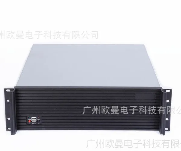 供应广州欧曼3U工控机箱 3U服务器机箱 高档铝合金面板机箱3U500L