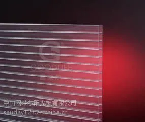 固莱尔二层PC阳光板,抗冲击,UV共挤抗老化阳光板