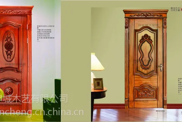 供应坤城原木门实木门KCD-O301/O305-定制原木家具-安徽坤城整木家居