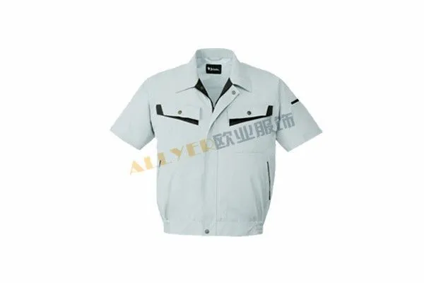 供应河南工作服定做夹克款式的长袖短袖工作服价格