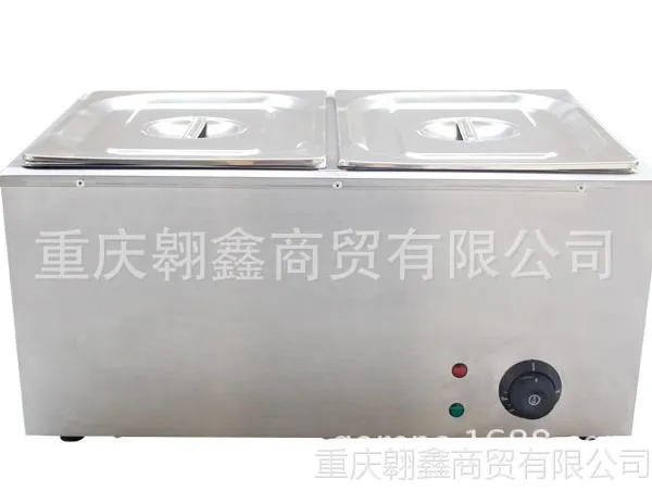 供应二盘电热汤池 煮汤桶 煮面炉连汤池  三盘电热汤池