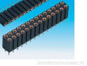 厂家直销 车载连接器2.54间距双排圆孔母座塑高7.0总长10质优价廉
