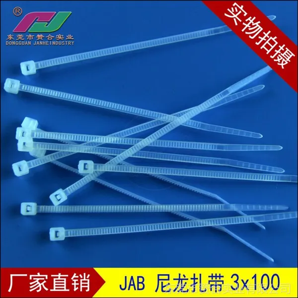 供应厂家直销广东尼龙扎带3x100 现货高品质 规格齐全 物品收纳帮手