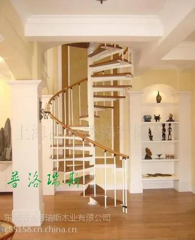 供应普洛瑞斯旋转实木楼梯(p339)中心立柱|现代简约风格