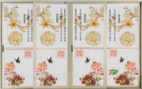 广东德勋厂家直销 2014推拉纱门 彩绘金刚网 防盗 纱窗 价格洽谈