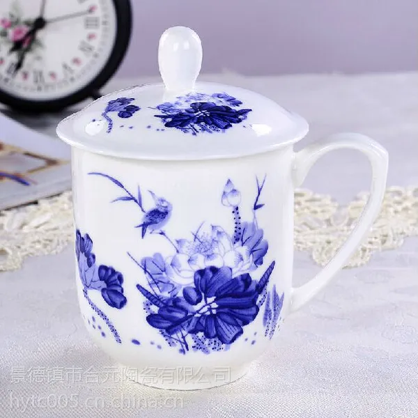 来图定制各类图案陶瓷茶杯,景德镇陶瓷茶杯生产厂家