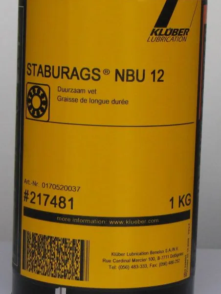 正品克鲁勃STABURAGS NBU 12阀门润滑脂,Kluber润滑油