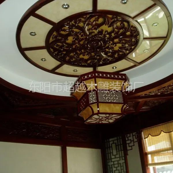 供应灯罩 实木雕刻工艺 中式别墅茶楼餐馆等配置 可按要求加工定做