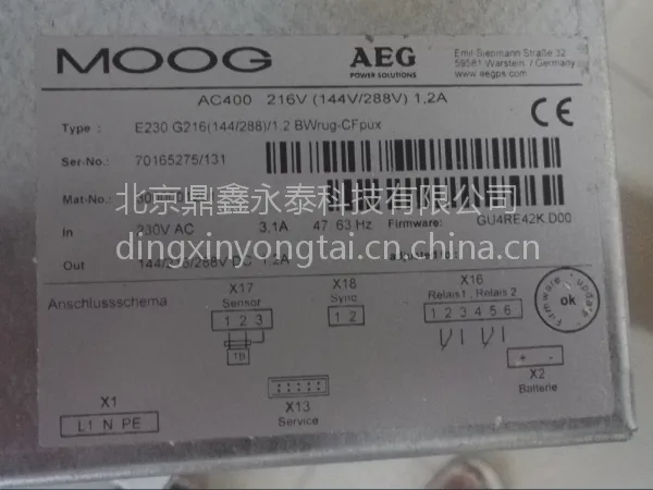 �ֻ���ӦMoog��س����AC400 216V��E230 G216