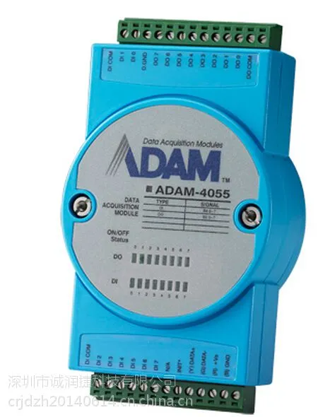 ���ͺ����л�ADAM-4055�ں�ADAM-4055���ɹŴ�LED��ʾ��16·��������������ģ��