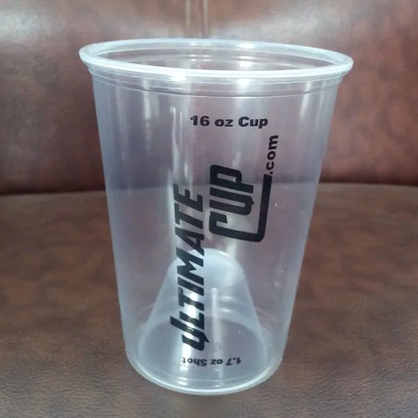 厂家直供pp一次性塑料透明彩印杯中杯