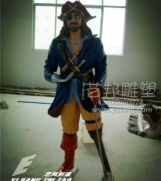 供应哈尔滨太阳岛主题乐园工程海盗主题景观圆塑雕塑