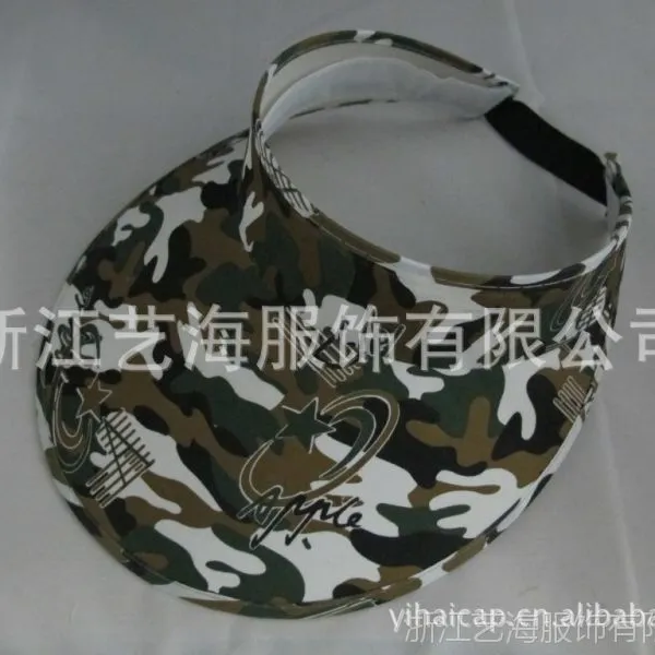 供应个性新款女式/军装迷彩空顶帽/遮阳发夹帽/厂家批量加工订做/厂家批发