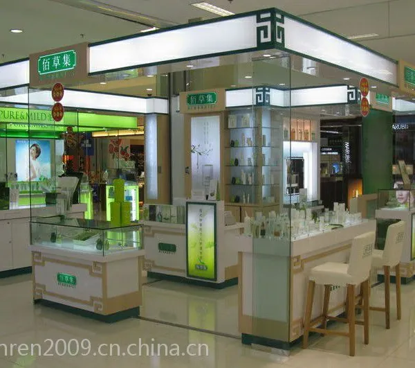 济南展柜设计制作,青岛化妆品展柜设计,济南烤漆展柜公司