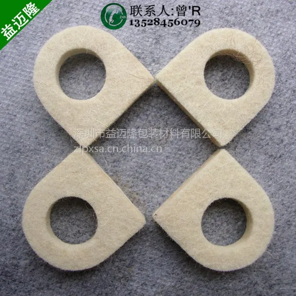 家具桌椅垫防磨损3M双面胶羊毛毡垫密封防滑绒布垫按客户要求任意冲形