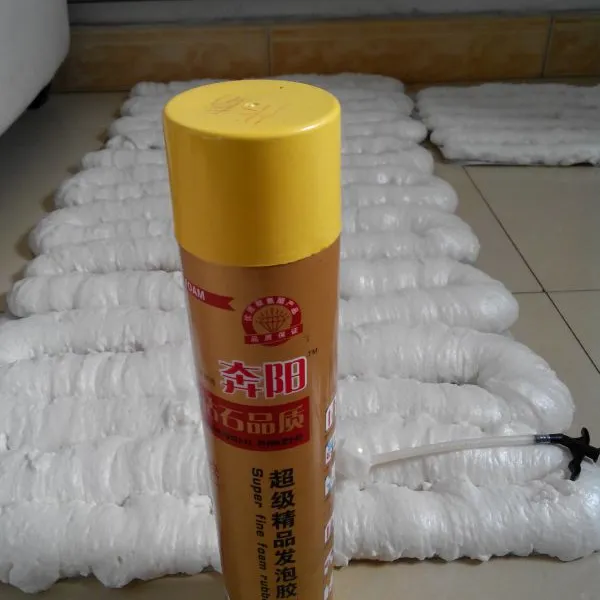 奔阳750Ml高发泡洁白色聚氨酯泡沫填缝剂,木门专用发泡胶,工程用泡沫填缝剂