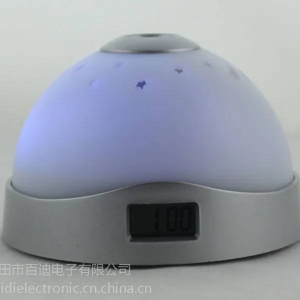 供应供应 LCD七彩星空投影钟
