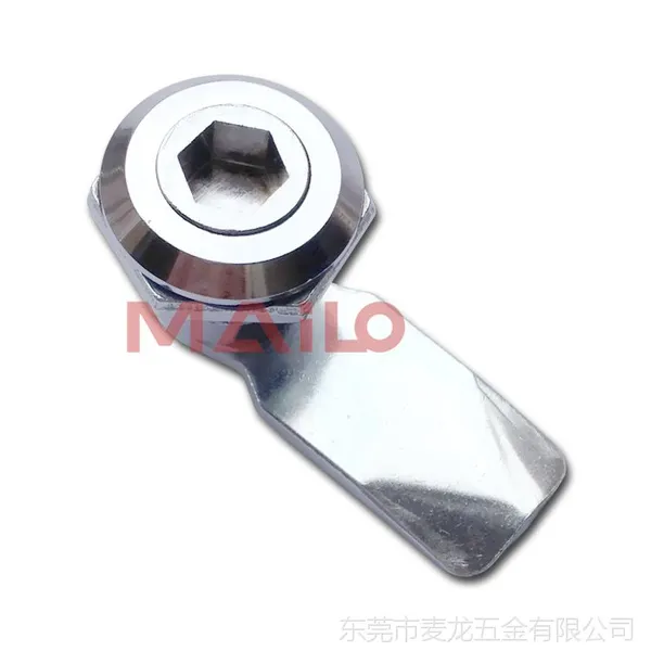 重庆机柜锁 ML1-023-6 服务器机柜用密封防水功能 六角锁芯 亮色