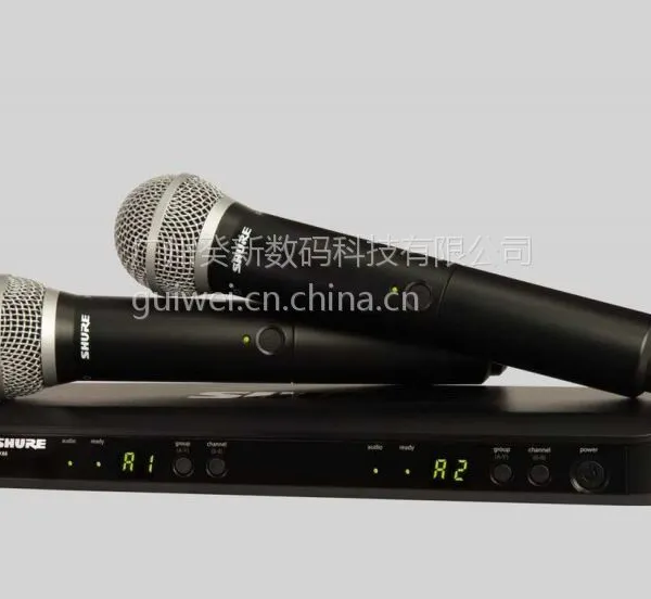 Shure/���BLX288/PG58˫ͨ���ֳ�ʽ���߻�Ͳ��˷���Ʒ�л��ֻ�