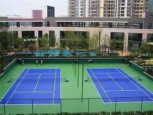 供应室外丙烯酸网球场地地胶PVC地板 篮球场地专业运动场地施工 材料