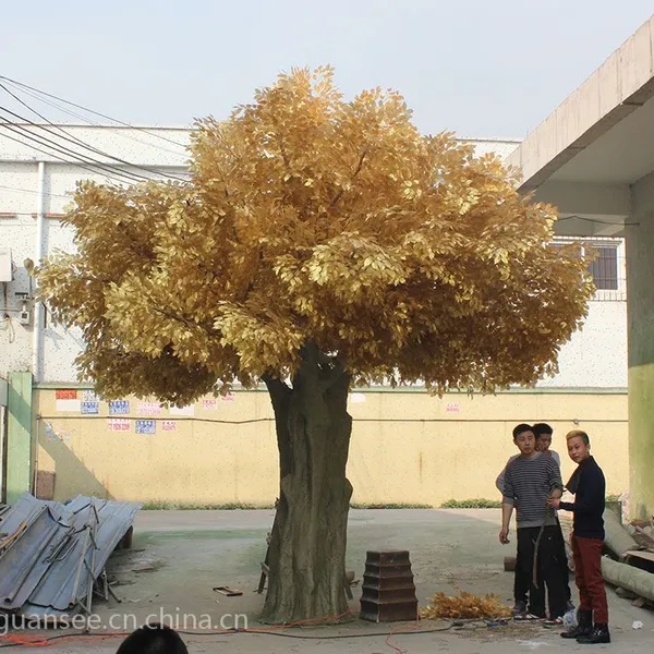 广晟景观工艺供应仿真榕树 合成树脂假榕树室内外广场大堂装饰 造景