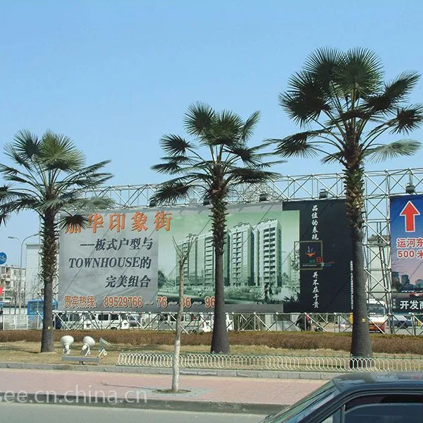 东莞市广晟景观工艺供应仿生保鲜棕榈树商场酒吧超市装饰美化用仿真棕榈树