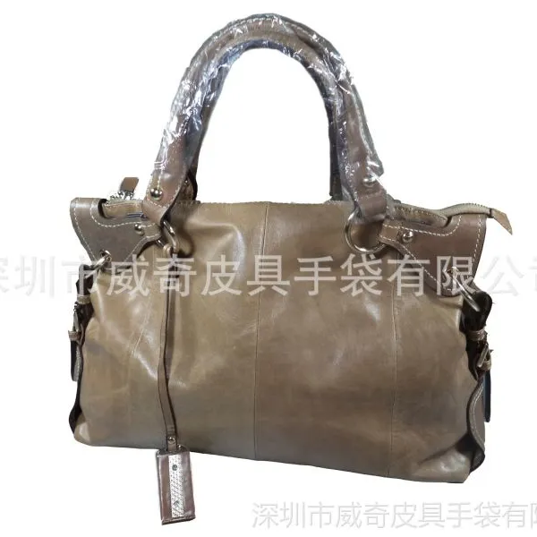 供应新款外贸真皮女包 手提包 头层牛皮女包一件代发 进口油腊皮女包