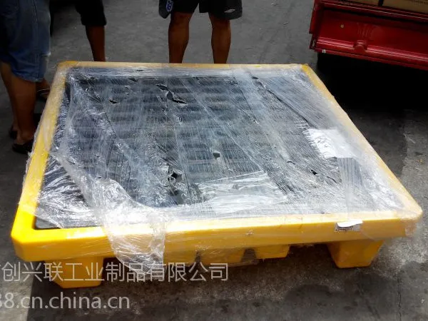 厂家直销 油桶盛漏防泄漏托盘 聚乙烯四桶防泄漏托盘