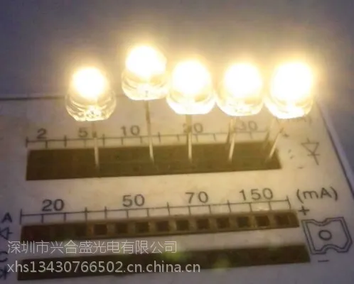 ֱ����F5��ñ���LED���� ��Ʒ��5MM��ñ���ʻ�LED���������