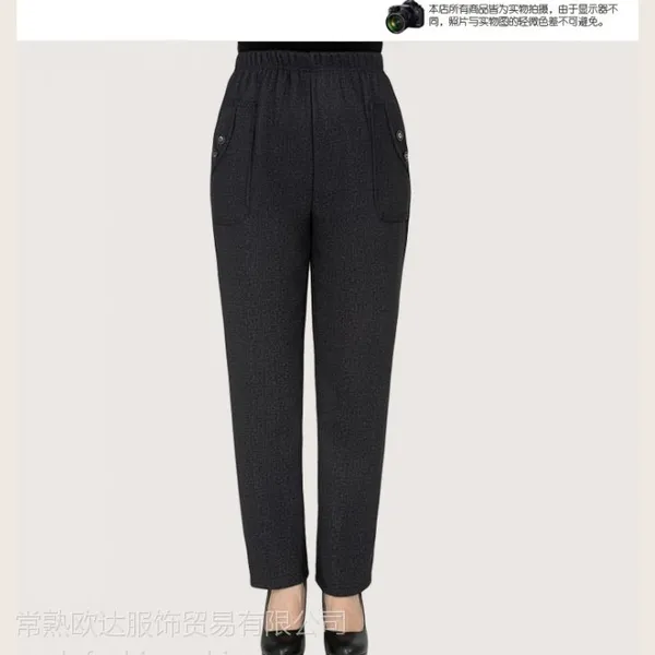 厂家长期供应外贸中老年服装裤子休闲裤子女裤批发休闲裤批发七分装女裤休闲裤九分装中年妈妈服装服饰休闲装