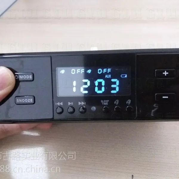GLU D9酒店客房闹钟蓝牙音箱 苹果安卓旋转底座双USB充电
