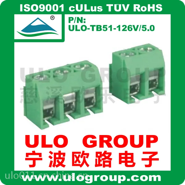 厂家直销 螺钉式接线端子126V-5.0 宁波欧路电子 ULO