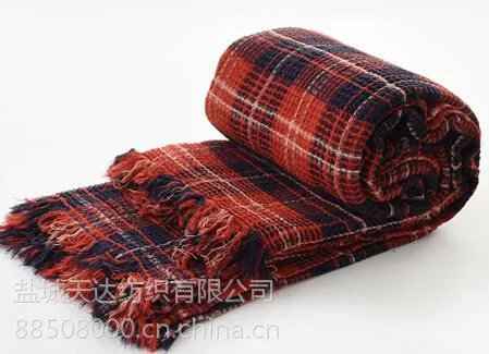 东洋织造全棉水洗华夫格毯子花红军牌NO.3212