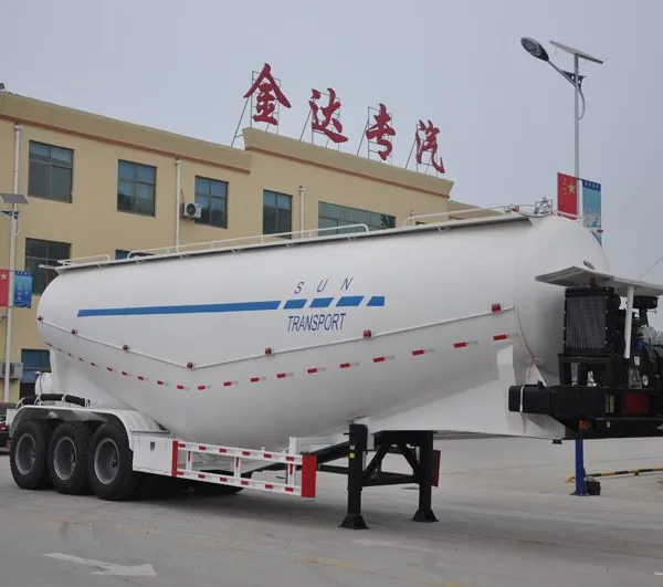 半挂车与全挂车的区别|金达55立方水泥罐车 金达挂车 厂家直销 新品推荐