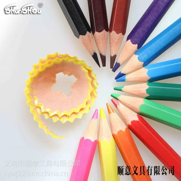 供应顺手牌彩色铅笔(SY-6001)广告礼品铅笔 色彩鲜艳、清晰