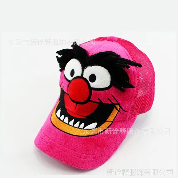 厂家推荐卡通帽子儿童棒球网帽夏天防晒遮阳网帽夏季儿童网帽定做