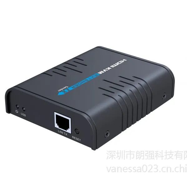 实力品牌朗强LKV373KVM网线传输120米支持鼠标键盘