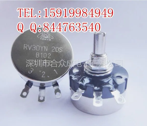 供应TOCOS电位器RV30,RV30YN,RV30YN20S,单圈电位器,碳膜电位器,TOKYO电位器