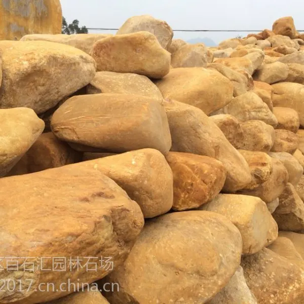 浈江百石汇大量批发广东园林石,湖南黄腊石,浙江假山石,各种规格订做