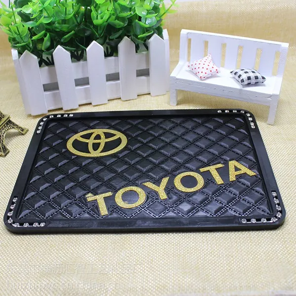 东莞汽车内饰用品橡胶滴胶时尚环保TOYOT方形防滑垫