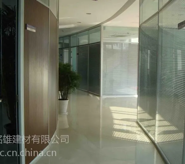 长沙铭雄办公双层玻璃百叶隔断厂家(MX-84)