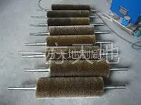 一方天地制刷厂定制钢丝缠绕刷辊 尼龙丝刷辊 抛光工具刷密度高