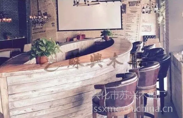 5m餐厅木质船型酒吧台 木制船型餐桌 酒店道具木船 酒吧景观装饰船
