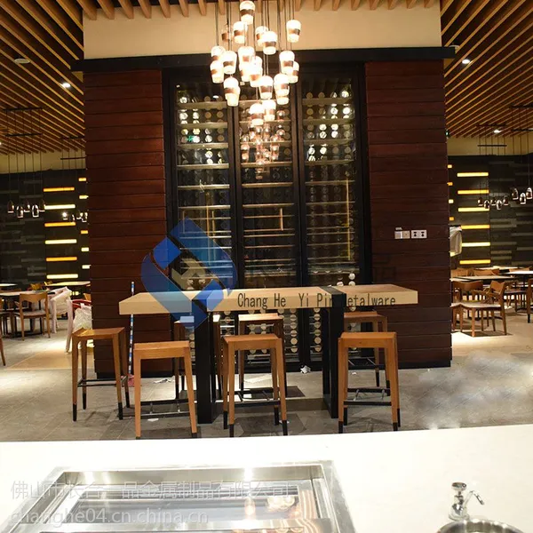厂家定制 镜面不锈钢酒柜 玻璃酒柜 来图来样加工定制