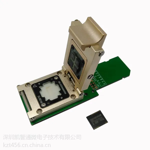 emcp162/186合金翻盖弹片转SD卡测试座EMCP手机字库读写 长接口