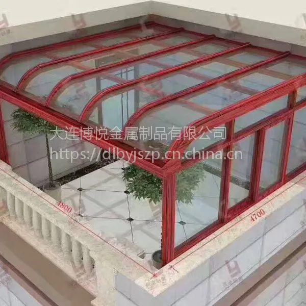 遮阳棚 铝合金车棚 雨棚 凉亭 葡萄架可定制-大连博悦户外建材