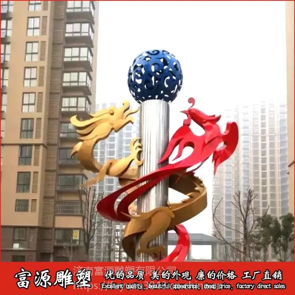 不锈钢大门雕塑定制 济南富源雕塑