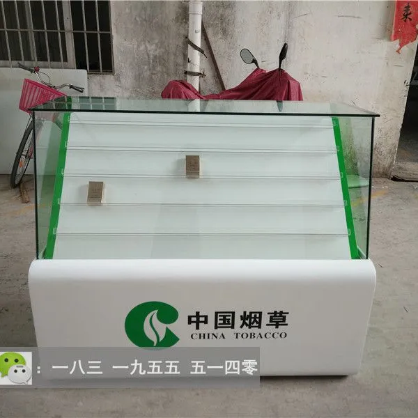 伊犁厂家正品烤漆烟柜酒柜 小型放烟的玻璃柜子 卷烟散烟展示柜