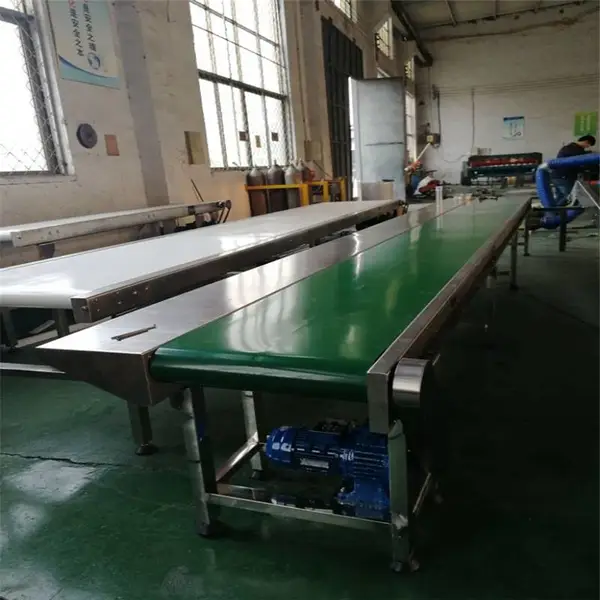 德隆单侧食品工作台不锈钢铝合金输送机墙布输送流水线自动化设备